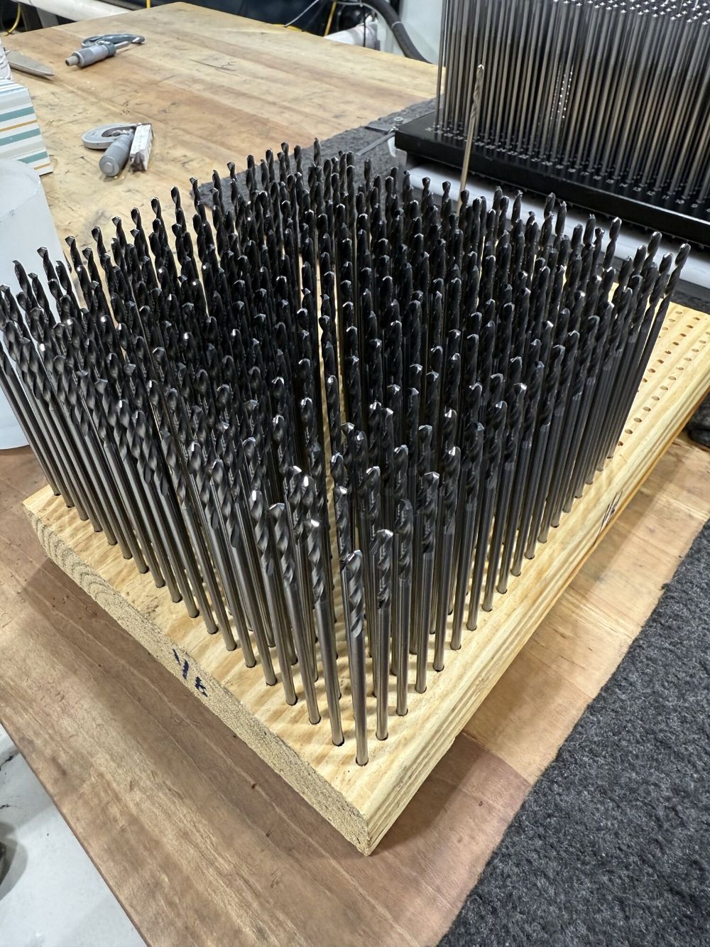 Large production batch of solid carbide drills manufactured by Ostrem Tool